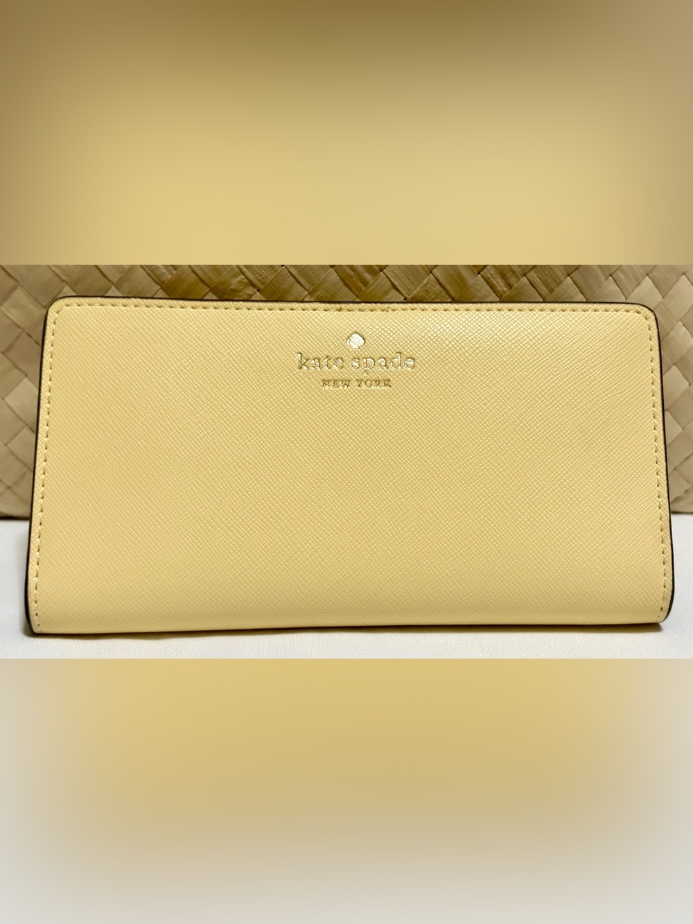 kate spade New York Lemon Yellow Saffiano Leather Tote - NWOT